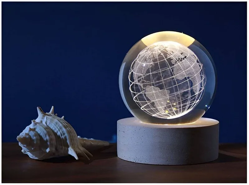 ΛΑΜΠΑ I-TOTAL XL2712 CRYSTAL BALL EARTH SMALL (6CM)