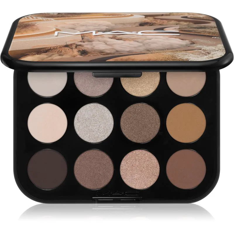 MAC Cosmetics Connect In Colour Eye Shadow Palette 12 shades Παλέτα σκιών για τα μάτια απόχρωση Unfiltered Nudes 12,2 γρ