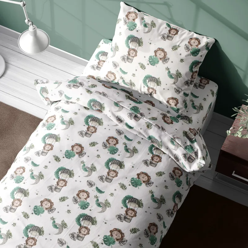 Παπλωματοθήκη Μονή 160x240 Dimcol Lion 534 Green 160x240
