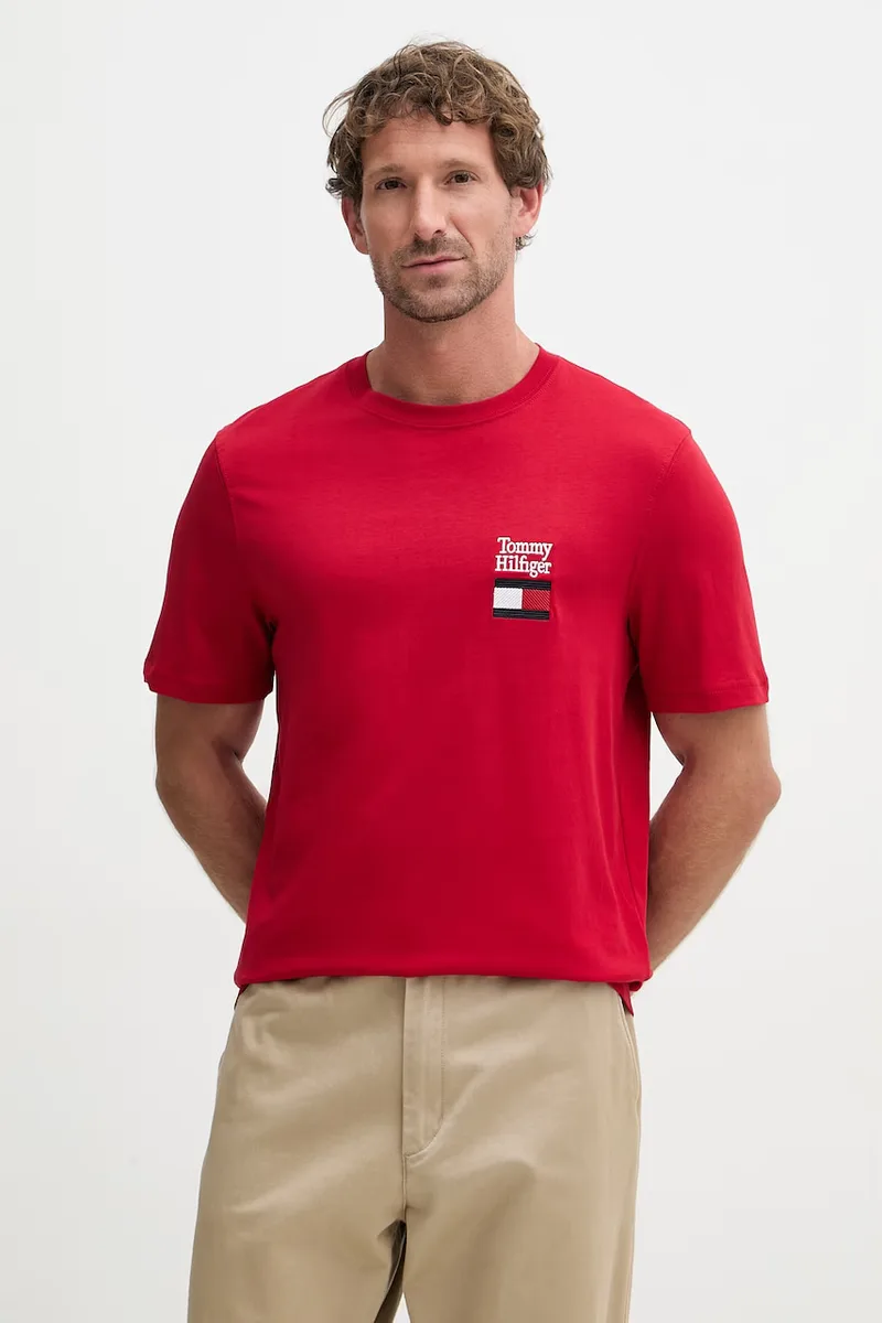 Tommy Hilfiger Βασικό ανδρικό βαμβακερό t-shirt