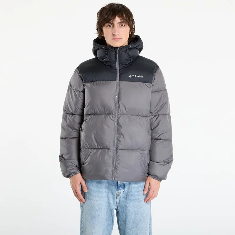 Μπουφάν Columbia Puffect™ II Hooded Jacket City Grey/ Black L