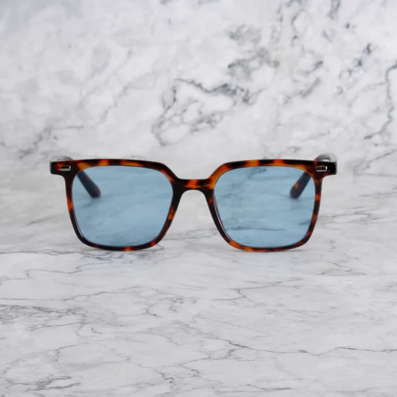 NOAH Tinted Sunglasses | Tortoise | Blue Shades | Explicit Poets Sunglasses