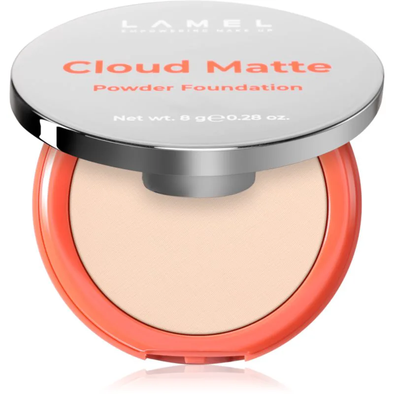 LAMEL Cloud Matte Powder Foundation ματ πούδρα μεικ απ απόχρωση 02 Porcelain 8 γρ