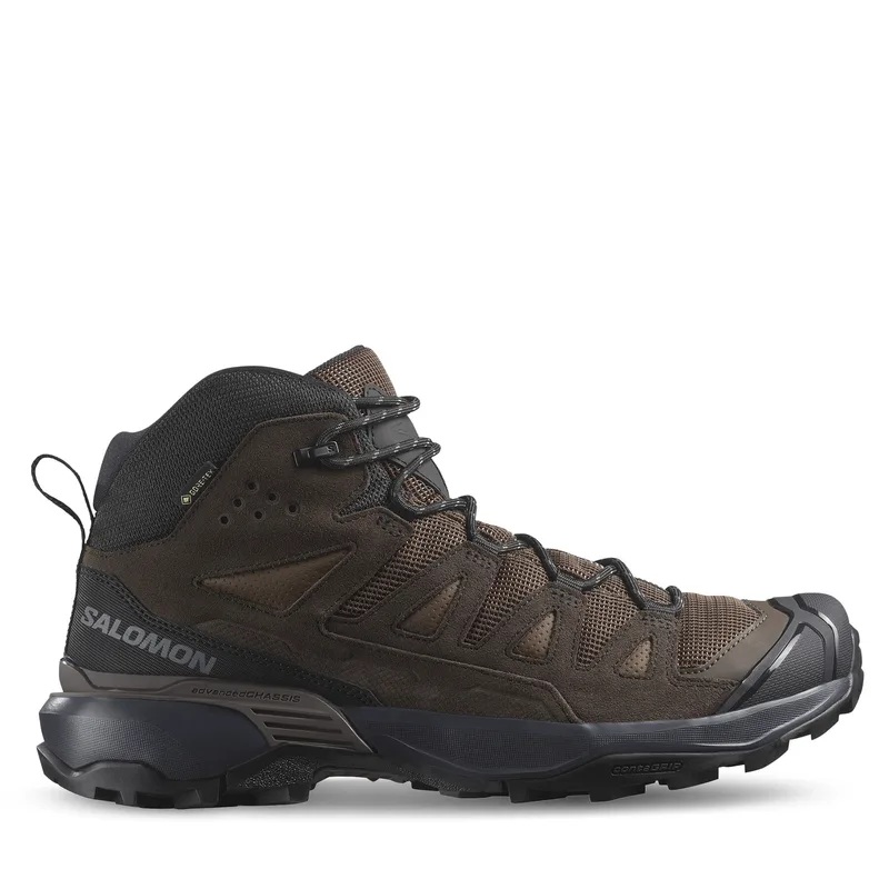 Παπούτσια πεζοπορίας Salomon X Ultra 360 Leather Mid Gore-Tex L47570900 Καφέ