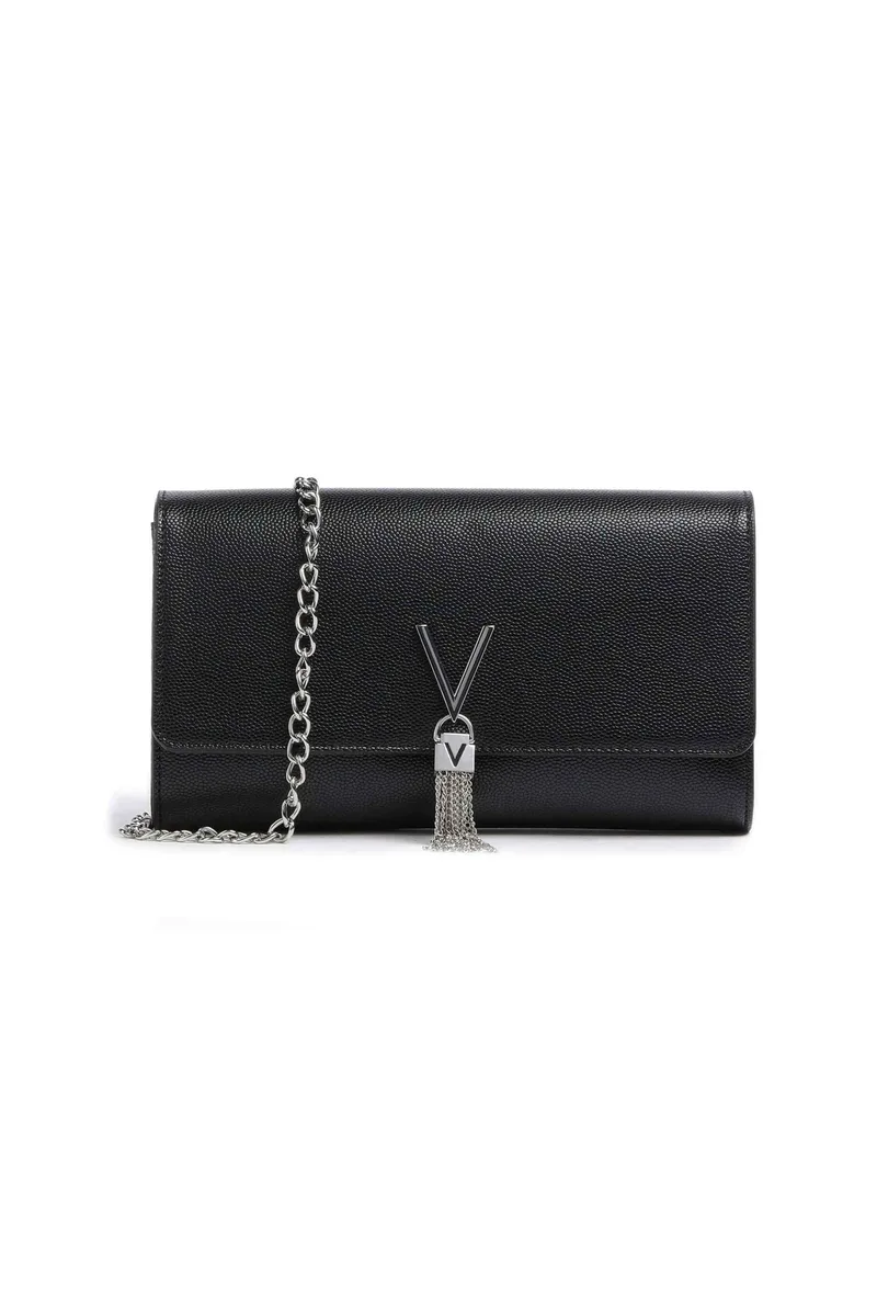 Valentino γυναικεία τσάντα crossbody "Divina" - 74LVBS1R401G/DI Μαύρο - Ασημί