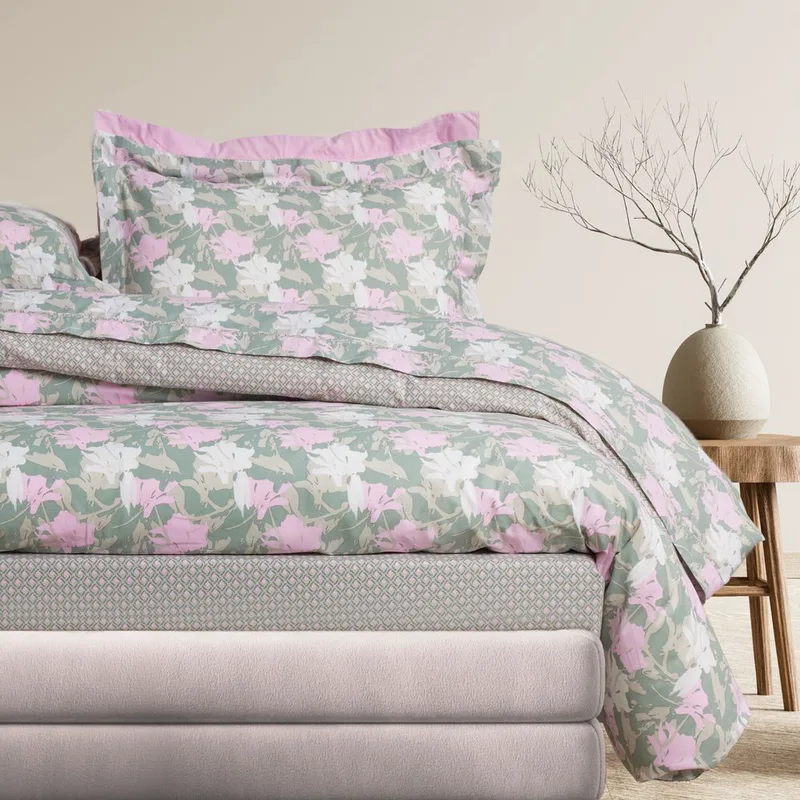 ΣΕΤ ΣΕΝΤΟΝΙΑ KING SIZE DAS HOME DAILY 3175 ΠΡΑΣΙΝΟ/ΡΟΖ 4ΤΜΧ (260X280CM)