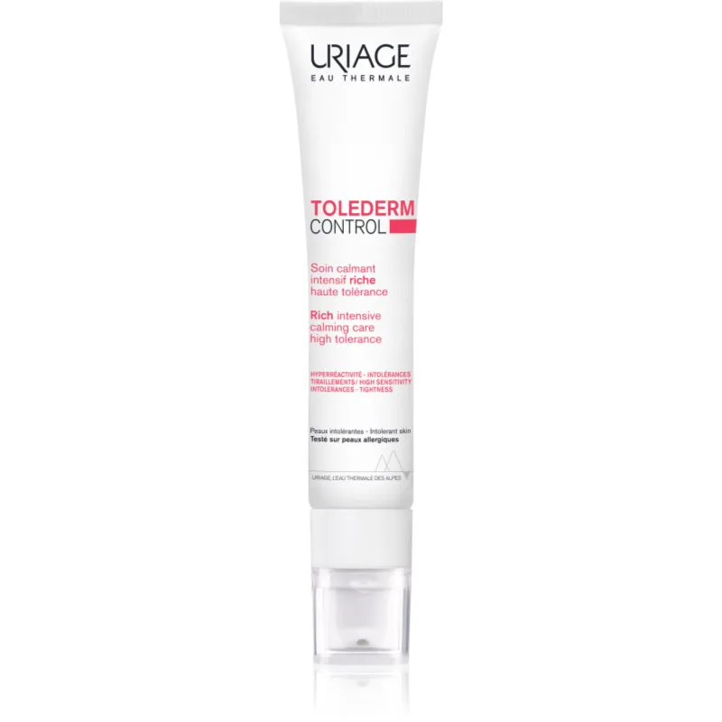 Uriage Toléderm Control Rich Soothing Care θρεπτική καταπραϋντική κρέμα για ευαίσθητη και δυσανεκτική επιδερμίδα 40 ml