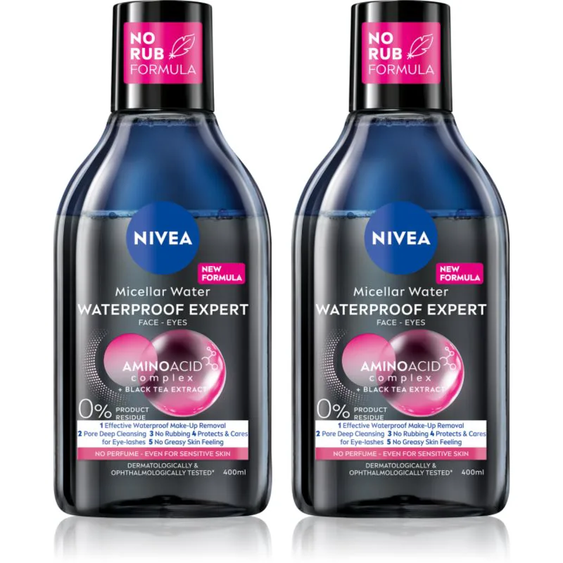 NIVEA Micellar Waterproof μικυλλιακό νερό καθαρισμού επωφελής συσκευασία