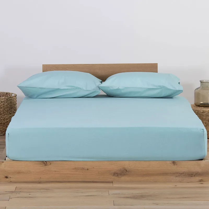 Σεντόνι Μεμονωμένο King Size 180X200+35 Nef Nef Jersey 1019-Aqua Με Λάστιχο (180x200+35)