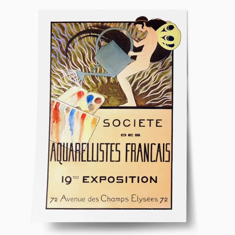 Πόστερ 1897 SOCIETY OF FRENCH WATERCOLORISTS