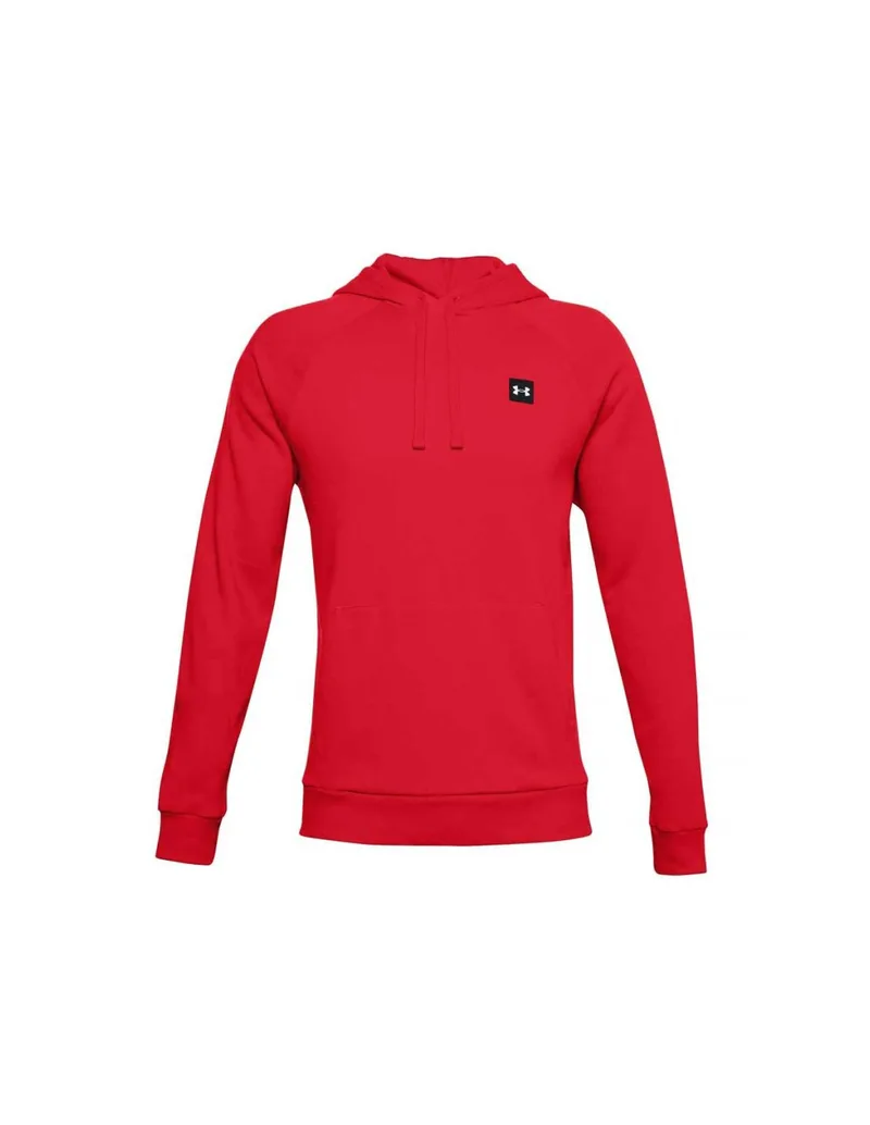 Under Armour Rival Ανδρικό Φούτερ με Κουκούλα και Τσέπες Κόκκινο 1357092-600