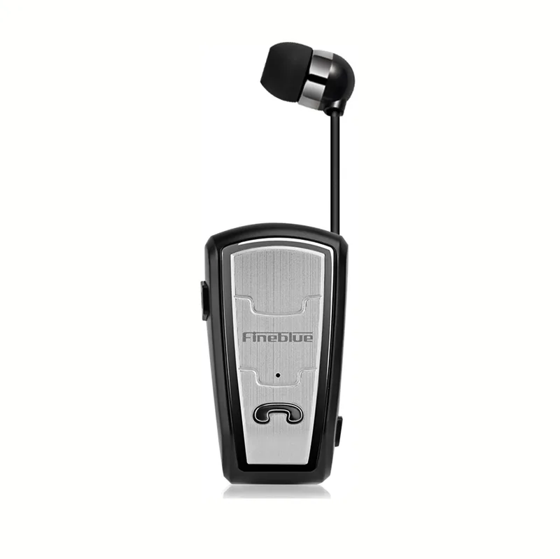 bluetooth ακουστικό fineblue clipon fq208, σε μαύρο χρώμα
