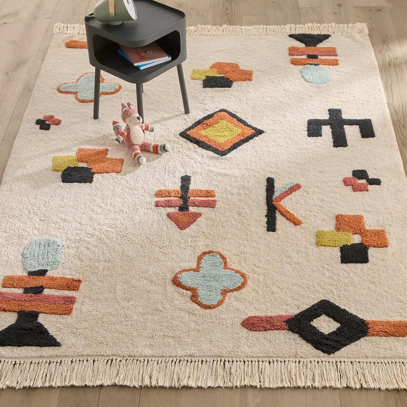 Παιδικό χαλί από οργανικό βαμβάκι Μ120xΠ180cm