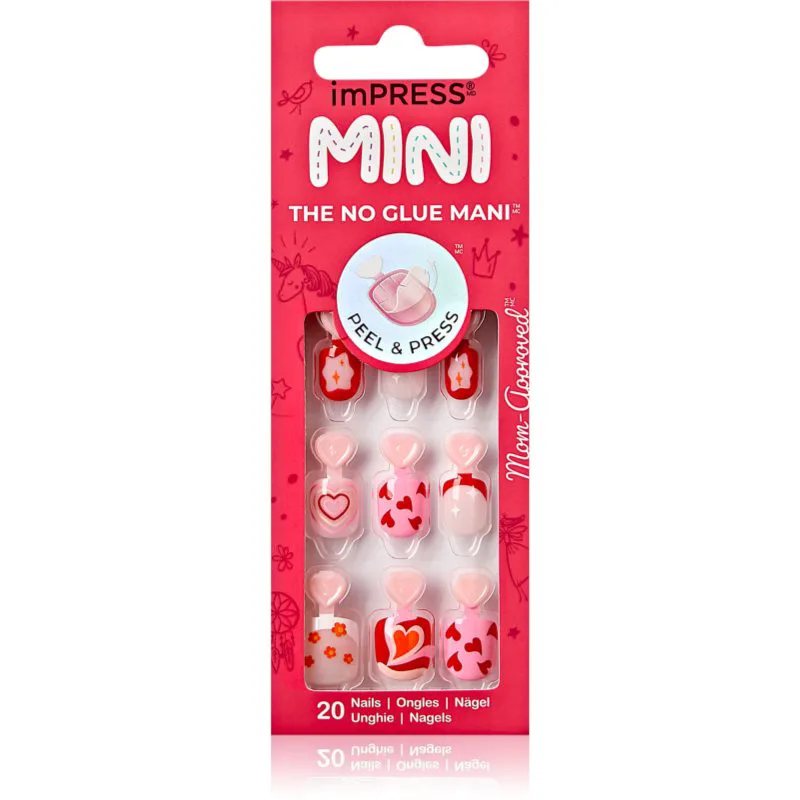 KISS imPRESS Mini Ψεύτικα νύχια αυτοκόλλητα 28 τμχ