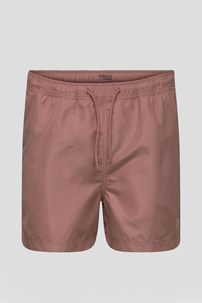 SELECTED HOMME Ανδρικό Ροζ Basic Swim Shorts/Ash Rose