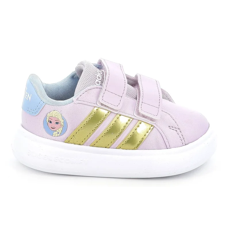 Παιδικό Αθλητικό Παπούτσι για Κορίτσι Adidas Grand Court Elsa I Χρώματος Μωβ JQ4356