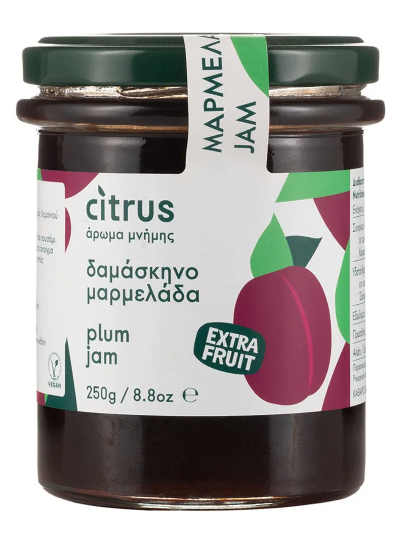 Χειροποίητη μαρμελάδα δαμάσκηνο, Χίου "Citrus" 250g>