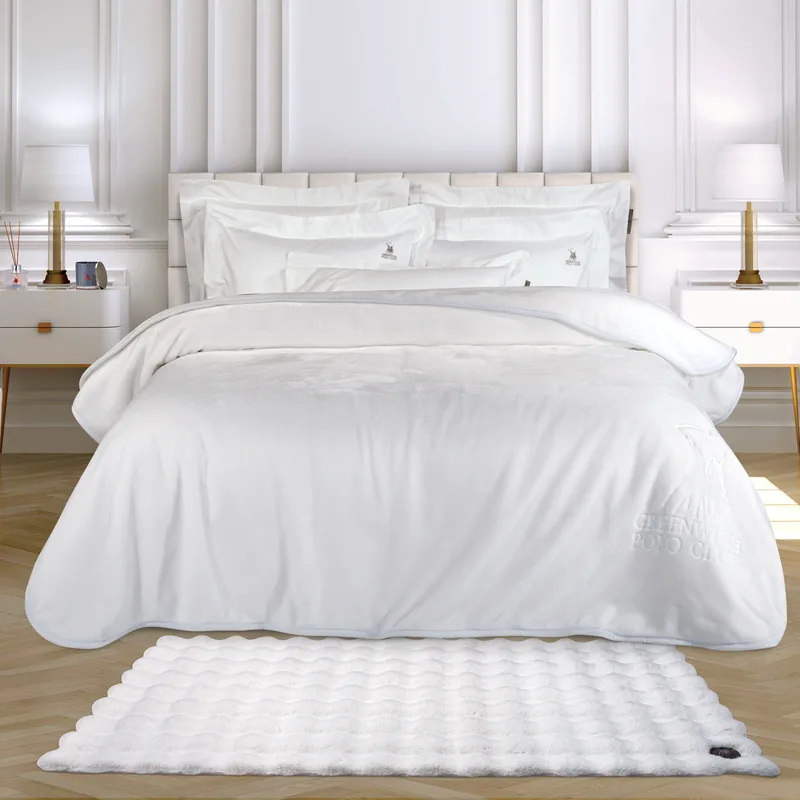 Χαλί Γούνινο Faux Fur 75x140εκ. Τρισδιάστατη Υφή Essential 3111 Λευκό Greenwich Polo Club (Ύφασμα: Polyester, Χρώμα: Λευκό) - Greenwich Polo Club - 299975143111