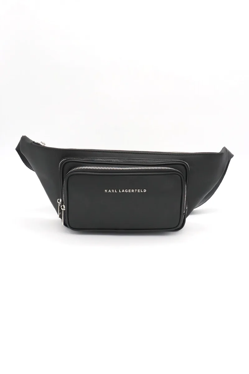 KARL LAGERFELD ΤΣΑΝΤΑΚΙ ΜΕΣΗΣ BUMBAG ΜΑΥΡΟ