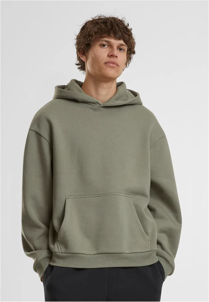 Φούτερ με Κουκούλα (Fluffy Hoody) BY284 Build Your Brand 330 g/m² Pale Olive