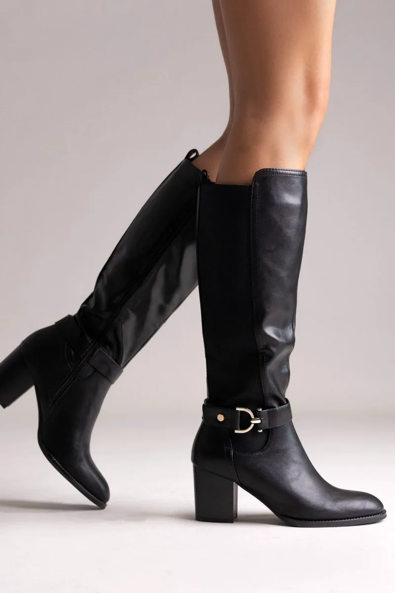 ERYNN ERRYN Boots Block Heel - RXJ-307 - Black Matte