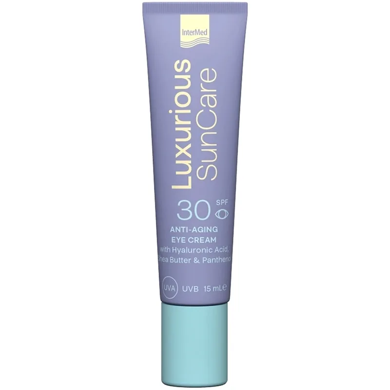 Luxurious Sun Care Anti-Aging Eye Cream Spf30 Αντηλιακή & Αντιγηραντική Κρέμα Ματιών Υψηλής Προστασίας 15ml