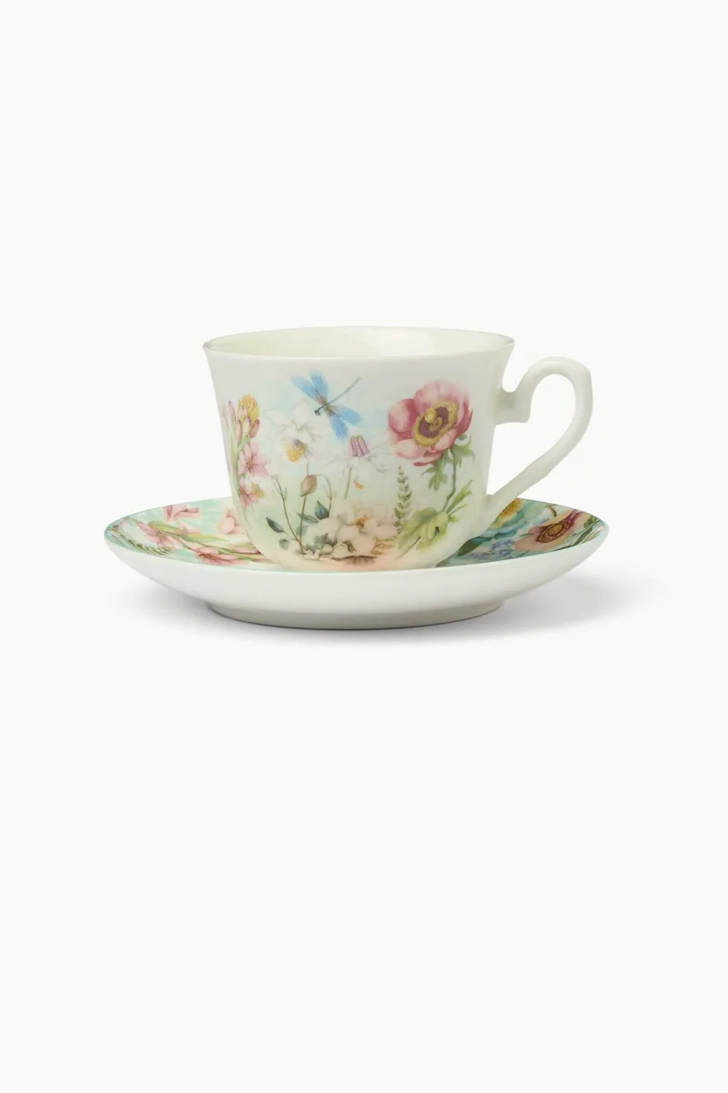 Coincasa πορσελάνινο φλιτζάνι τσαγιού με spring motif 9,5 x 8 cm - 006809744 Πολύχρωμο