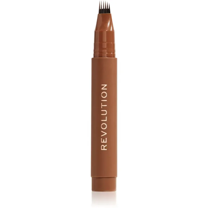 Revolution Instant Brow Hair μαρκαδόρος για τα φρύδια απόχρωση Warm Brown 1.8 ml
