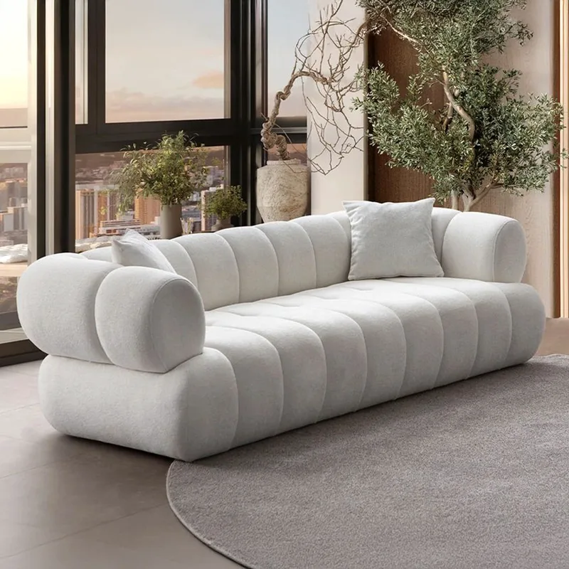 Τριθέσιος Καναπές Petra - White 752Est1108 (230x20x70)