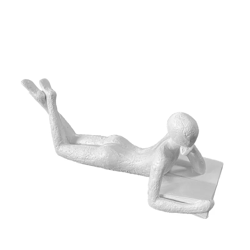 Διακοσμητική Επιτραπέζια Φιγούρα Polyresin Λευκή ESPIEL 18,5x6,5x7εκ. FAD220 (Υλικό: Polyresin, Χρώμα: Λευκό) - ESPIEL - FAD220