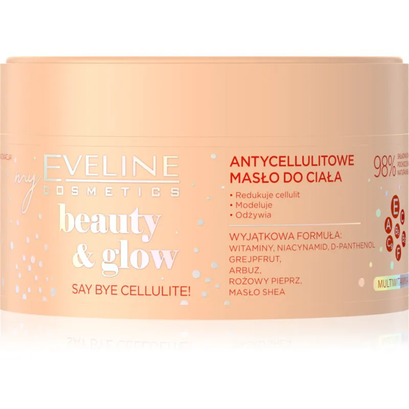 Eveline Cosmetics Beauty & Glow Say Bye Cellulite! συσφικτικό βούτυρο για το σώμα για κυτταρίτιδα 200 ml
