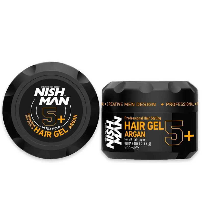 Hair gel Nishman ultra hold with argan oil 300 ml