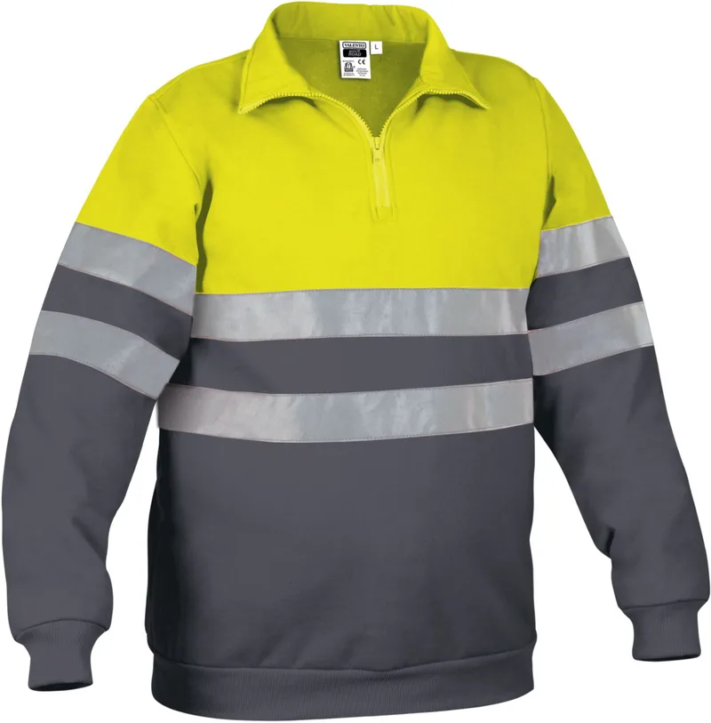 Φούτερ Hi-Vis ROAD Valento SUVAROAAG Fluo Yellow-Charcoal Grey