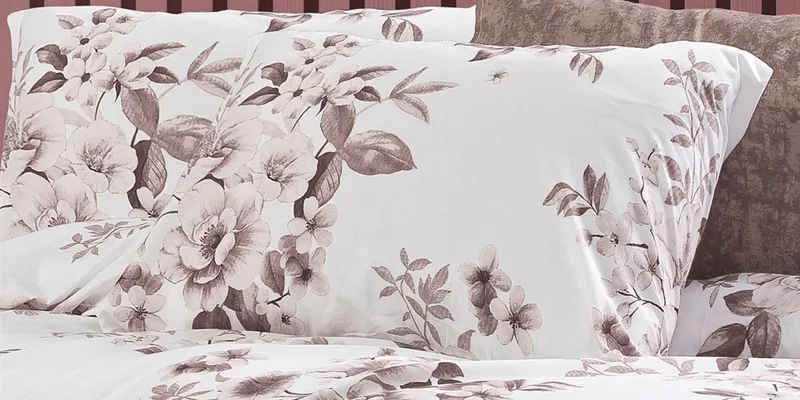 Μαξιλαροθήκη Dimcol Βερονίκη 488 50x70 White-Mocha