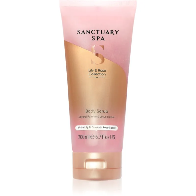 Sanctuary Spa Lily & Rose Collection τζελ απολεπιστικό με λειαντικό αποτέλεσμα 200 ml