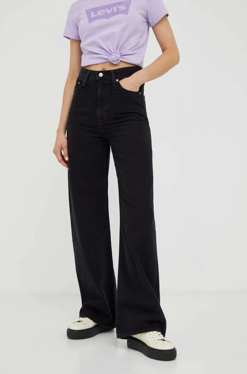 Τζιν παντελόνι Levi's RIBCAGE WIDE LEG H223