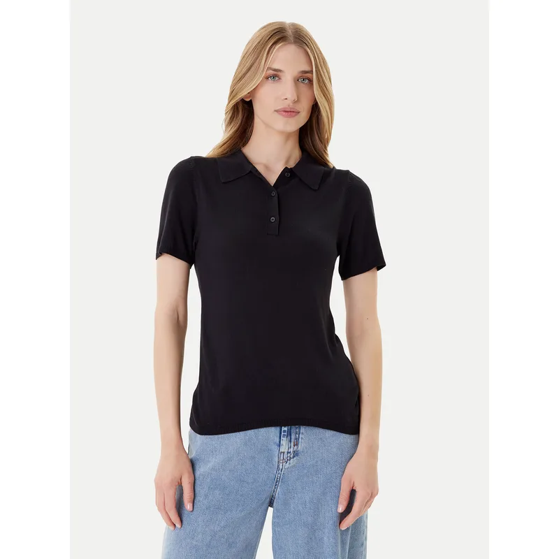 Calvin Klein Polo LV044C341G Μαύρο Regular Fit
