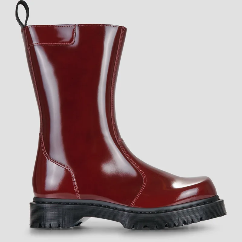 Μπότες Dr. Martens Rejena Mid Cherry Red Laquered Leather