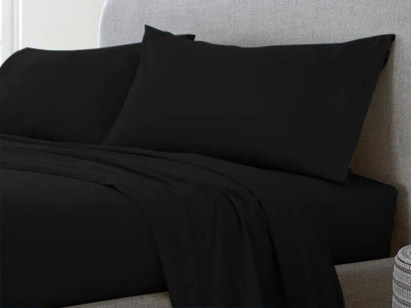 Σετ Μαξιλαροθήκες Μαύρο 100% Cotton Reactive Γαρύφαλλο 2 Τεμαχίων 50x70