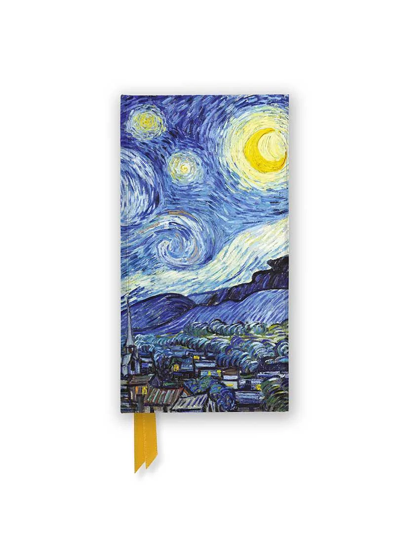 Σημειωματάριο Α6 Flame Tree Slimline: Vincent van Gogh - The Starry Night