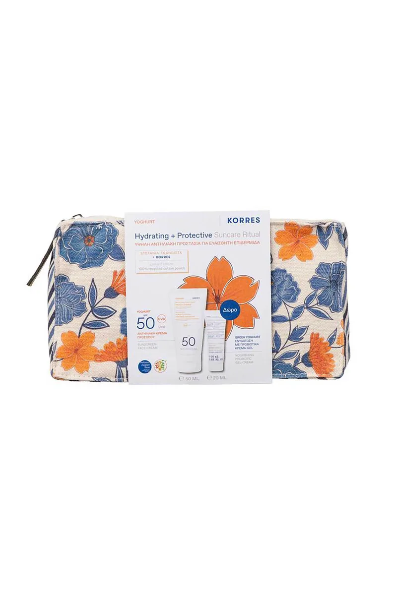 Korres Γιαούρτι Αντηλιακή Κρέμα Προσώπου SPF50 50 ml + Ελληνικό Γιαούρτι Ενυδάτωση με Προβιοτικά Κρέμα-Gel 20 ml - 21013912