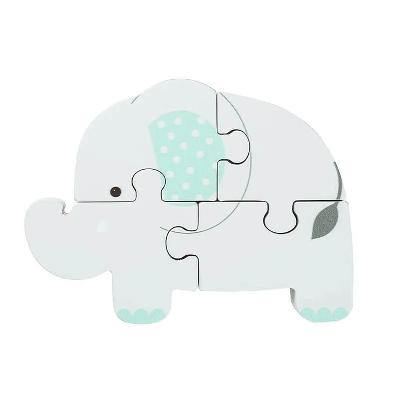 Ξυλινο Παζλ Ελεφαντάκι Πορτοκαλί Tree Toys (FSC®)