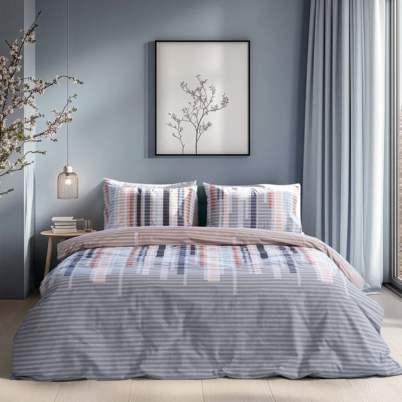 Beauty Home Ζεύγος μαξιλαροθήκες Moments Art 12572 51x73 Μπεζ,Γκρι