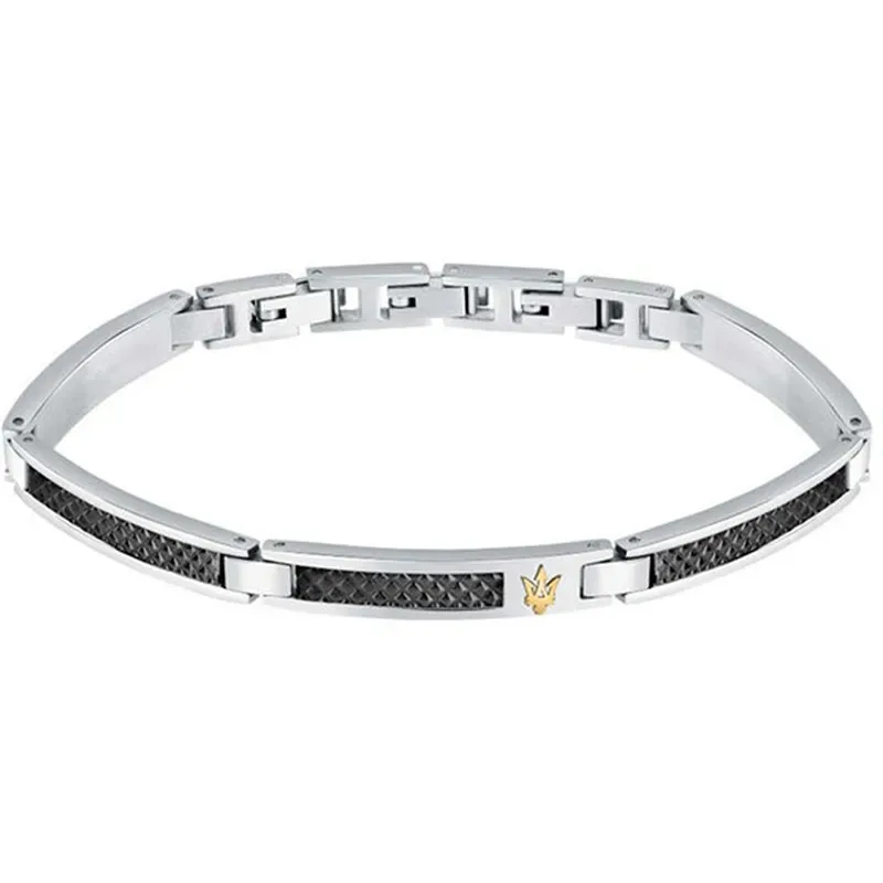 Βραχιόλι ανδρικό Maserati Iconic Stainless Steel JM423AVD24 JM423AVD24 Ατσάλι