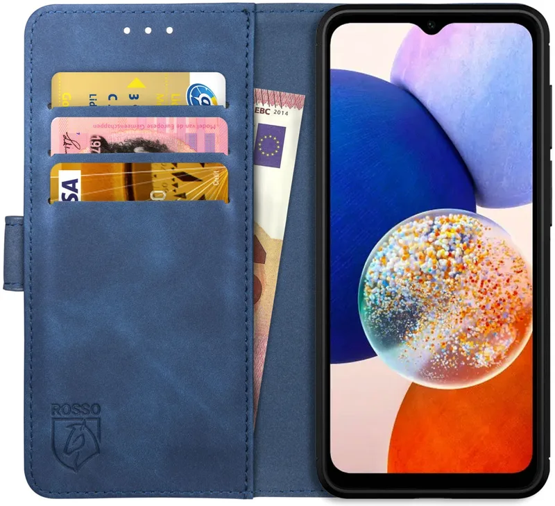 Κόκκινο Element PU Θήκη Πορτοφόλι Samsung Galaxy A14 - Blue (8719246377044)