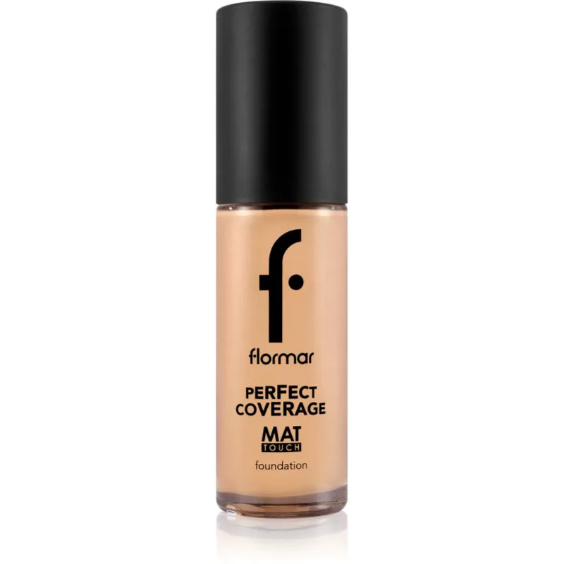 flormar Perfect Coverage Mat Touch Foundation ματ μεικ απ για μικτό έως λιπαρό δέρμα απόχρωση 303 Classic Μπεζ 30 ml