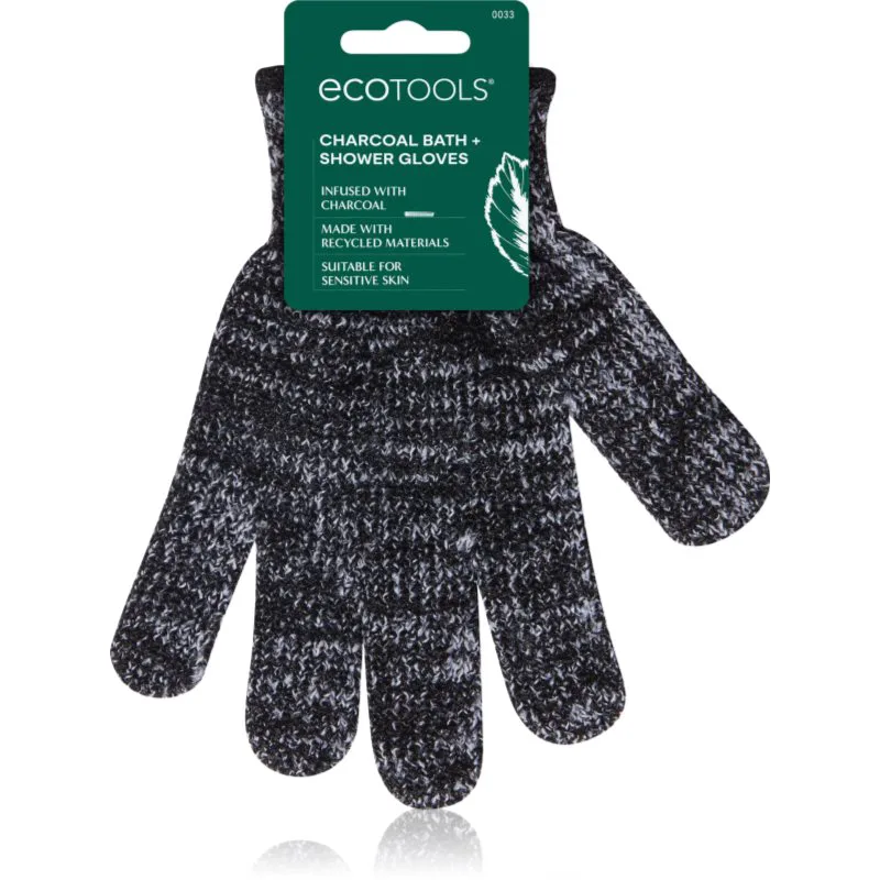 EcoTools Charcoal Bath Infused Gloves απολεπιστικά γάντια 2 τμχ