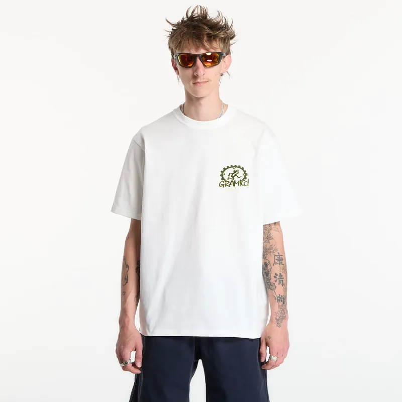 T-shirt Gramicci Equipped For Dirt Tee UNISEX White XL