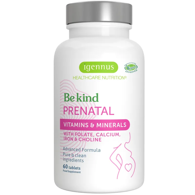 Πολυβιταμίνες Για Εγκύους Be Kind Advanced Prenatal Multivitamin 60tabs Igennus