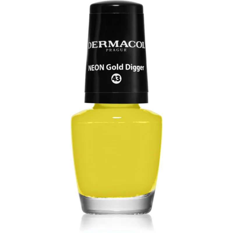Dermacol Neon βερνίκι νυχιών νέον απόχρωση 43 Χρυσό Digger 5 ml